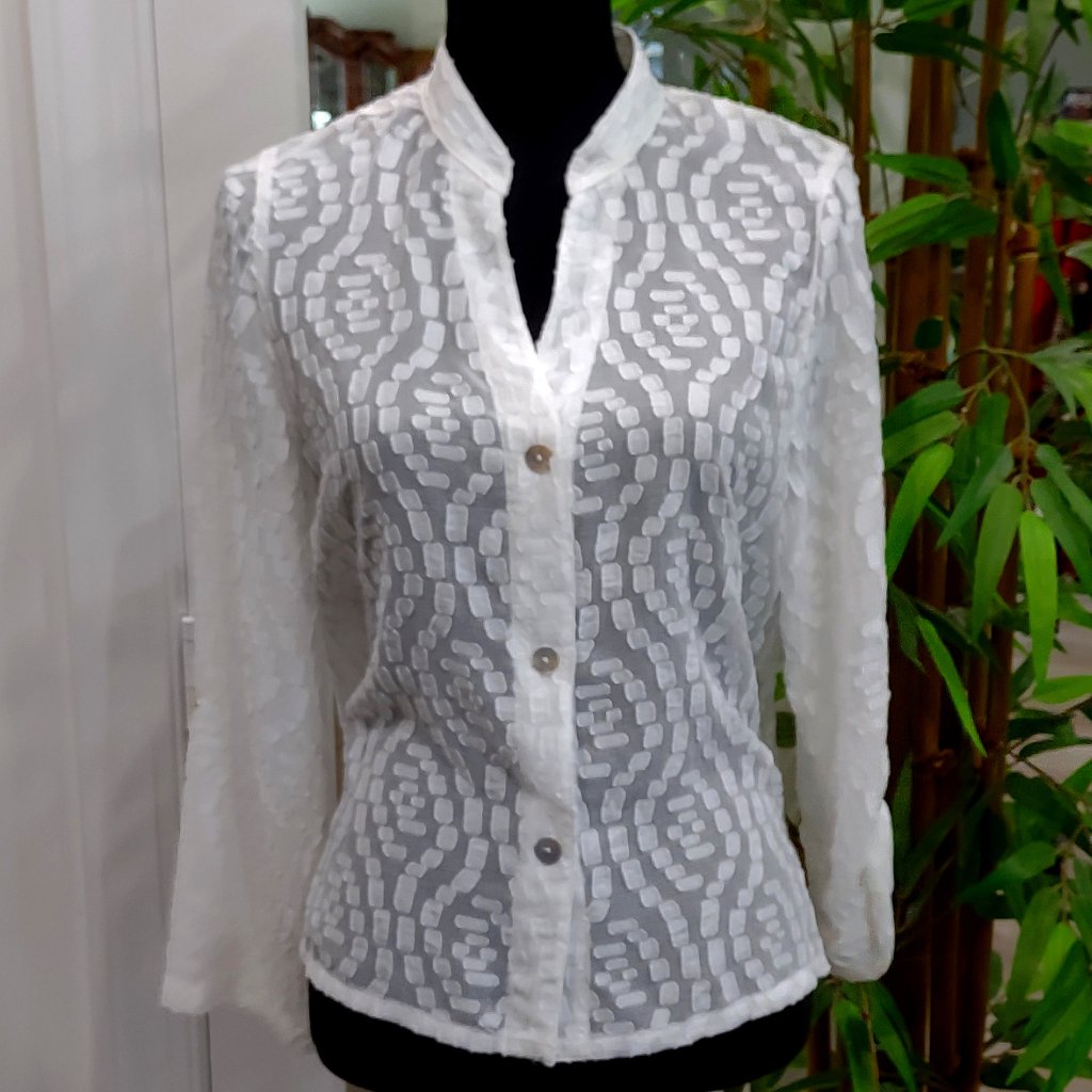 Gorgeous Ruby Road Soft Button Down Blouse